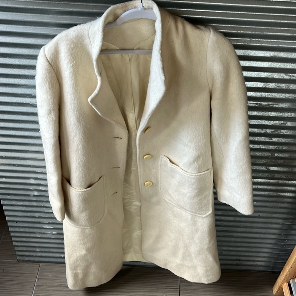 Vintage Jackie Stewart Cream Coat – Immaculate Condition